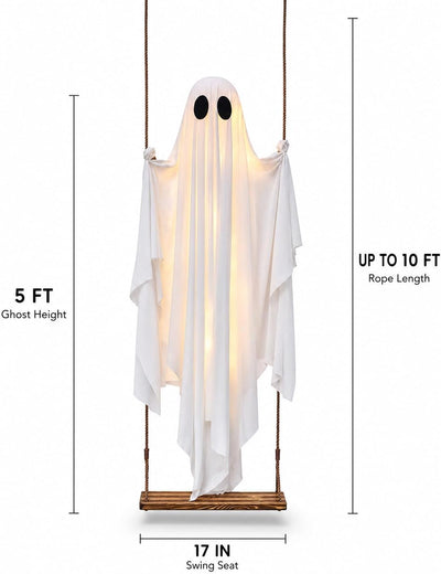 Hanging Swing Ghost Decoration