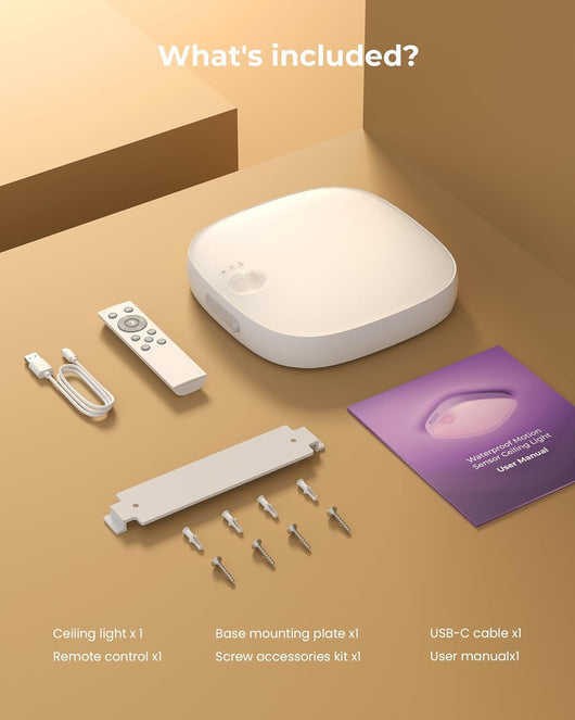 Waterproof Shower Light with Motion SensoR