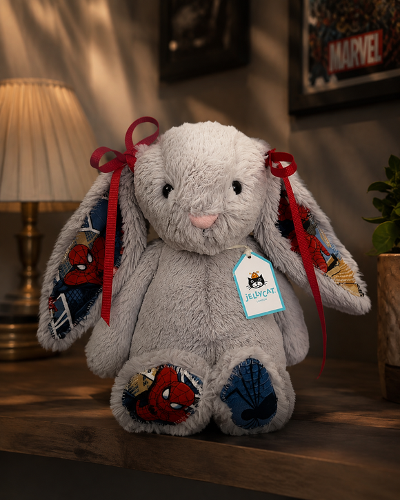 Custom SpiderMan Bunny Plush