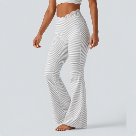 The Noire Lace Flare Leggings