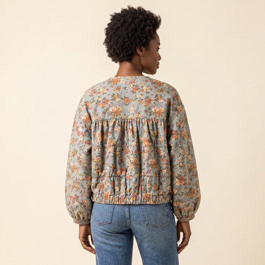 In Full Bloom Denim Jacket