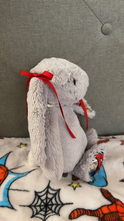 Custom SpiderMan Bunny Plush