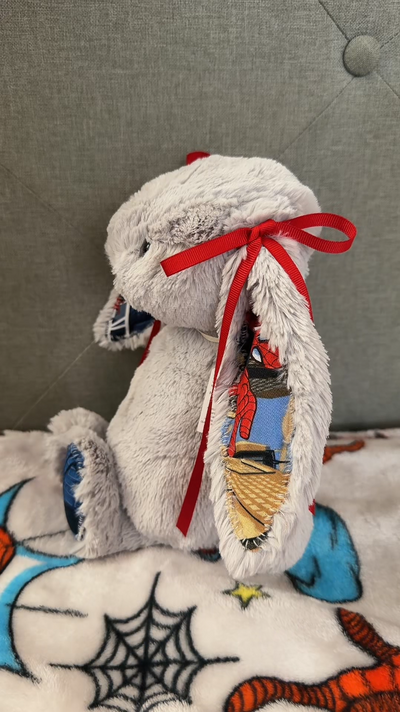 Custom SpiderMan Bunny Plush