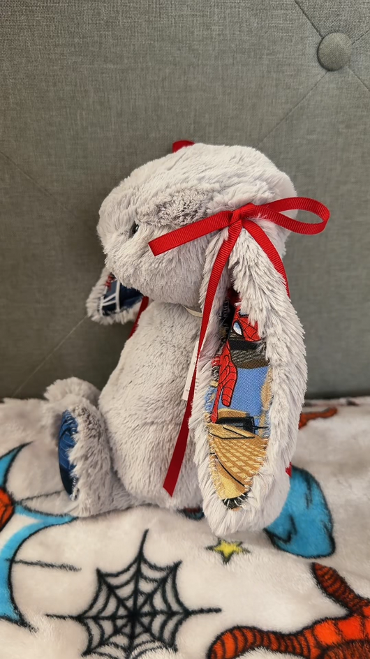 Custom SpiderMan Bunny Plush