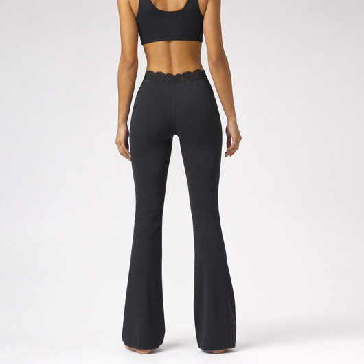 The Noire Lace Flare Leggings