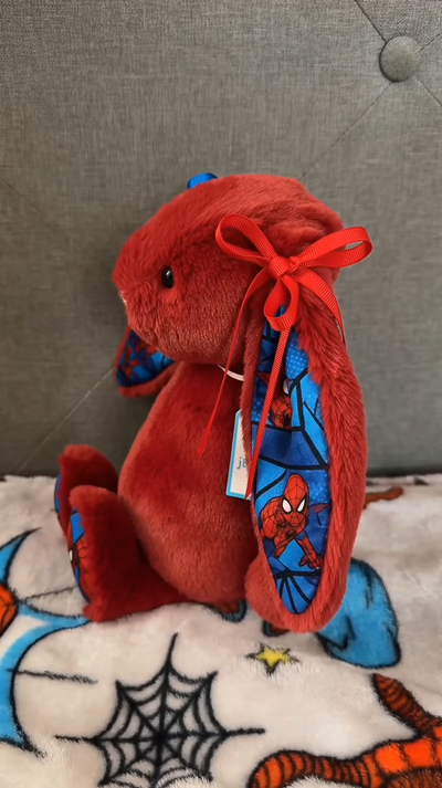 Custom SpiderMan Bunny Plush